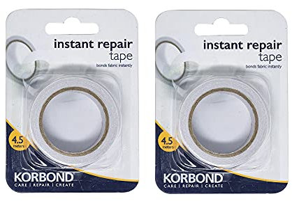 Korbond Instant Bond Fabric Tape - 9m - NO IRONING OR SEWING REQUIRED - Emergency Fix Clothes Tape for Repair and Temporary Hems