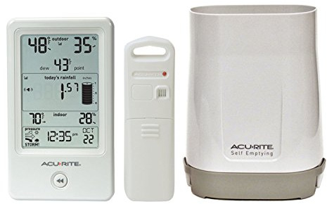 AcuRite Pluviometro con termometro e umidità 01089M