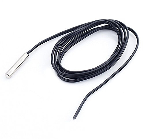 5pcs NTC 10K Ohm 1% 3435 Thermistor-Temperatursensor Zylindersonde 1,5 m Draht