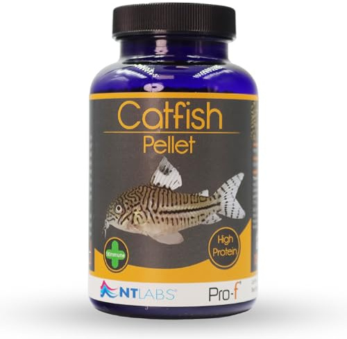 NT Labs Pro-f Catfish Fast Sinking Pellet Aquarium Food (150g) | Highly nutritious fast-sinking pellets formulated for bottom-feeding catfish to support optimal health & growth.