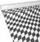 JUNOPAX 38483081 Papiertischdecke 50m x 0,75m Raute schwarz-weiß nass- und wischfest