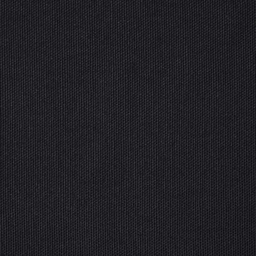 HOMESCAPES Robuster Baumwollstoff Meterware einfarbig Schwarz 150 cm breit, schwarzer Stoff zum Nähen, Dekostoff uni, Stoff 100% Baumwolle Oeko-Tex
