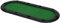 SPORTNOW Foldable Poker Mat for 10 Players, Oval Poker Table Top with Cup Holders, Portable Poker Table Cloth with Carrying Bag, 180 x 90cm - Green