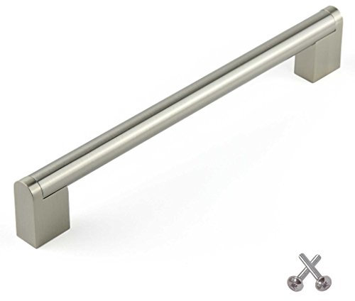 Bedrooms Plus Minimalist Silver T-Shaped Pull Handle, Bohrlochabstand: 192 mm, Indoor Use, Kitchen, Bathroom