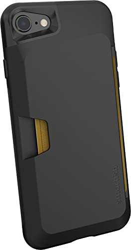 Smartish iPhone 7/8/SE (2020) Wallet Case - Wallet Slayer Vol. 1 [Slim + Protective + Grip] Credit Card Holder for Apple iPhone SE 2020 & iPhone 7/8 - [Silk] -Black Tie Affair