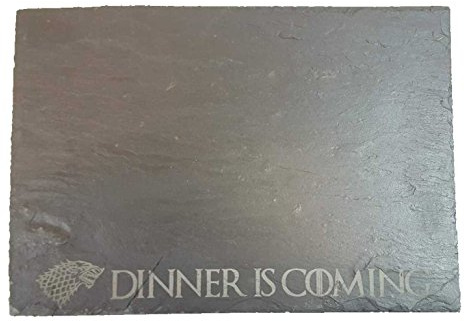 Game of Thrones House Stark Dinner is Coming Slate Chopping/Serving Board