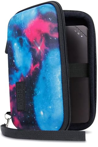 USA Gear Portable WiFi Hotspot Hard Case - WiFi Booster Travel Case with Wrist Strap - Compatible with MERCUSYS MT110, ZTE MF920, TP-Link M7450, D-Link DWR-2101 - Galaxy