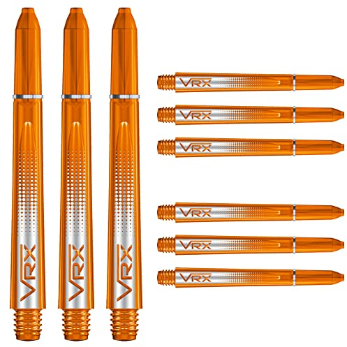 RED DRAGON VRX Mittlere Schäfte - Orange - 4 Sets pro Packung (12 Schäfte in total)