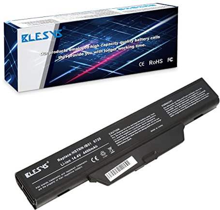 BLESYS HSTNN-IB51 HSTNN-IB52 Batterie pour HP Compaq 6720s 6730s 6735s Séries HSTNN-FB52 HSTNN-I39C HSTNN-I40C 451086-621 464119-361 484787-001 Ordinateur Portable 10.8V 4400mAh