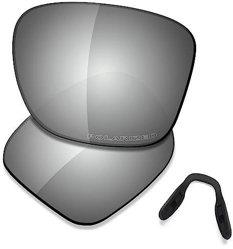 Saucer Premium Ersatzgläser für Oakley Crossrange OO9361 Sonnenbrillen High Defense - Chrome Metal Polarisiert