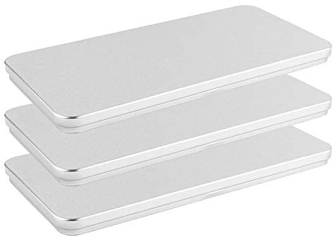Ideen mit Herz Metall-Boxen | 20,4 cm x 10 cm x 1,2 cm | 3 Stück