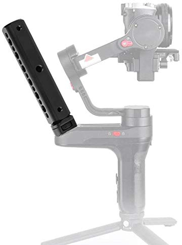 Poignée Gimbal Grip pour Weebill Lab Stabilisator, Handheld Handlebar Hand with Multiple 1/4 and 3/8 inch Screw Holes for Monitor Microphone Fill Light, etc.