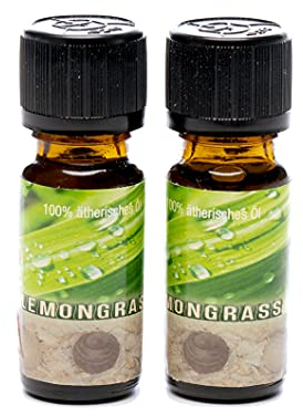 stuff from above® 2x10ml 100% ätherisches naturreines Lemongras Öl, Autoduft - Raumduft, angenehmer zitrus Duft - sehr ergiebig (Nachfüllung für unseren Lufterfrischer)