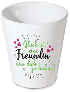 Farbwuselei Blumentopf Glück ist eine Freundin wie dich zu haben Herzen Pink Grün