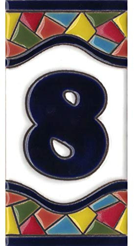 Numero civico esterno. Numeri civici esterni. Numero civico esterno moderno. Numero civico esterno ceramica. Nomi, indirizzi e segnaletica. Fatto a mano (Numero Otto 8)