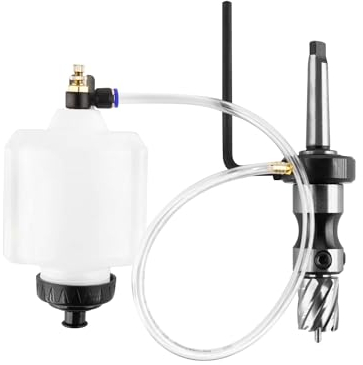 WABROTECH® Weldon Aufnahmehalter für Kernbohrer mit Kühlmittelbehälter - Bohrfutter MK2/Weldon 19 mm - Weldonschaft - Magnetbohrmaschine - Kernbohrer - Morsekonus MK2 - Morsekegel MT2