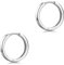 Materia Klappcreolen Silber 925 klein 9mm SO-427