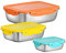 DONGS Set of 3 Stainless Steel Food Storage Containers with Lids, Leak-Proof Meal Prep Containers, Metal Storage Bowl Set, Oven, Freezer, Dishwasher Safe, 2900ml