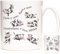 Cow Gift Coffee Mug with Moo Here and There. 11oz Ceramic Gift Mug for Dairy Farmers and Cow Keepers