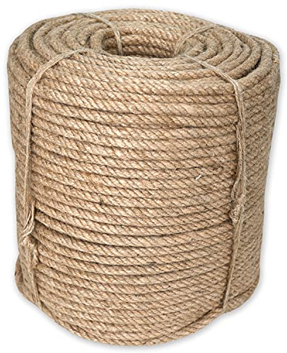 Nurtextil24 Sisalseil für Kratzbaum 10mm (25 Meter) Juteseil Natur Seil Mehrzweckseil Jute Sisal Schnur Kratzbaumseil