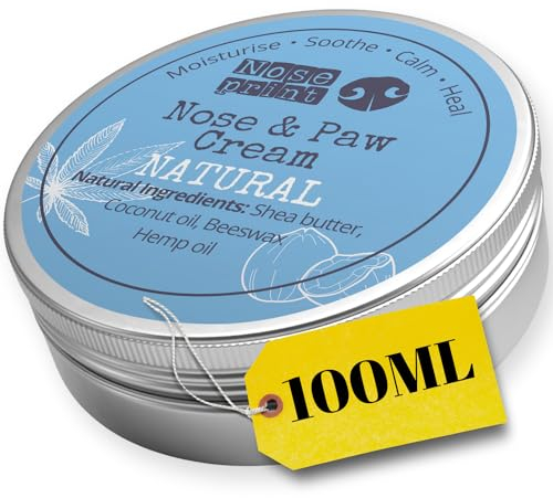 Dog Nose & Paw Balm Paw Protector | Paw Balm for Dogs | Dog Paw Moisturiser Dog Paw Balm Moisturises and Conditions and Relieves Dry and Cracked Pads | Food Grade Ingredients