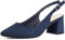 Greatonu Donna Pointed Toe Slingback Court Shoes Block Heel Ladies Pumps Ankle Strap Dress Sandals Beige EU 38