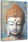 CCWACPP Buddha-Zen Leinwand-Kunst, Mandala-Blume, Bild, Gold-Buddha-Statue, Gemälde, Druck, modernes Kunstwerk, Wohnzimmer-Dekorrahmen (Buddha – 3, 45L x 30B cm)