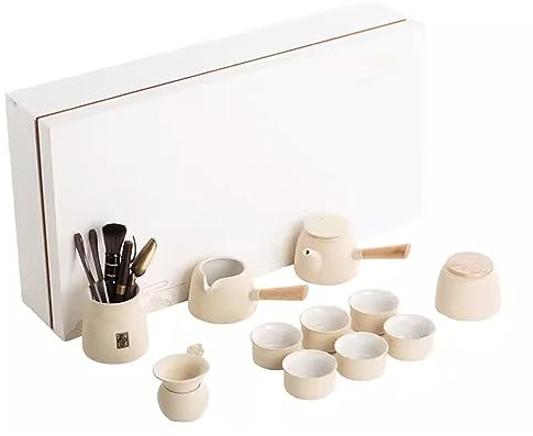 HWSY Service à thé Japonais, Service à thé, Ensemble de Tasses à thé, Plateau à thé Japonais, Service à thé pour Boire du thé et préparer du thé (Couleur: D, Taille:) (C) Interesting
