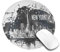 Mouse Pad New York Mouse Pads for Desk with Non-Slip Rubber Base Office Computer Round Mousepad Mouse Mat for Home Office Desk Accessories