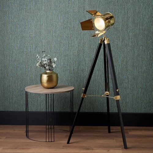 Pacific Lifestyle Stand Up Tall Lamps for Living Room | Floor Lamp for Bedroom | 1950's Studio Film Director Industrial Floor Lamp | Standing Lamp Tripod Lamps Floor | Hollywood Steampunk Large Lamp