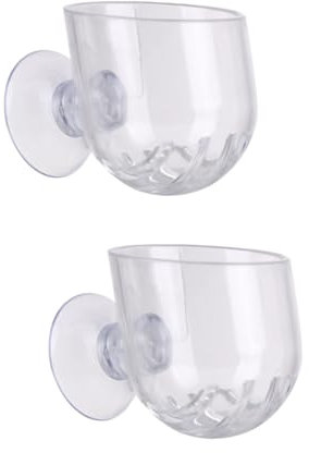 YARNOW 2 STK Aquarium-fütterungsbecher Käfigzubehör -Feeder Aus Acryl Live Red Worm Fish Feeder Bärtiger Drache Futternapf Für Fischbecken Futterbecher Für Reptilien Gecko Kriechen