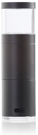 AdHoc PM97 Muskatmühle Muskatino mit messerscharfer Reibe, Edelstahl schwarz/Acryl