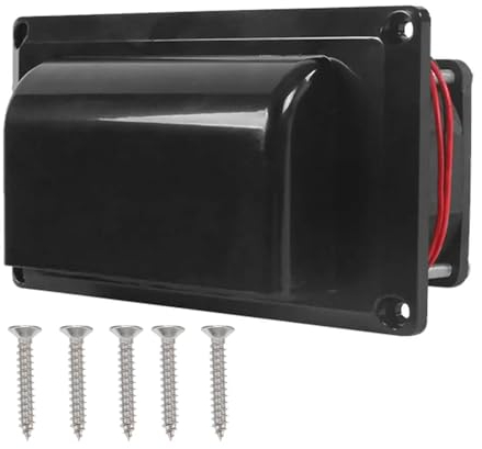 Lüftung Abluftventilator 12V Seite Air Vent Fan RV-Entlüftungsventilator,25W Wohnwagen-Seitenlüfter für Camper Trailer Boat Marine Yacht,Belüftung für Wohnmobil Geräuscharm (Schwarz)