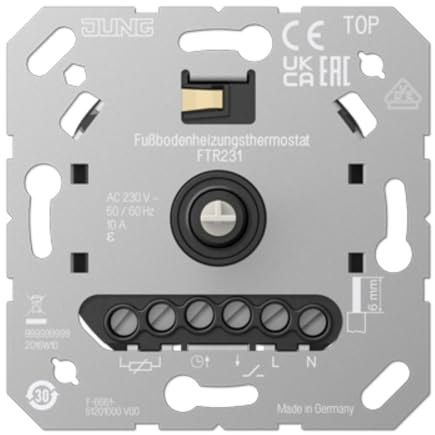Jung FTR231 Thermostat für Fußbodenheizung