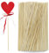 Brelet 200 Stück Zuckerwatte Stäbe,300mm×3mm Holzstäbchen zum Basteln Holzstab rund Rundholz Holzstab Holzstäbe zum Basteln für Holzarbeiten DIY Arts Craft Basteln Dekoration