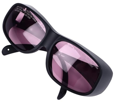 Lunettes de sécurité Ultraviolettes, Lunettes de sécurité de Cosmétologie 808nm OD5, Utilisation Facile, Multifonctionnelles pour Salon de beauté
