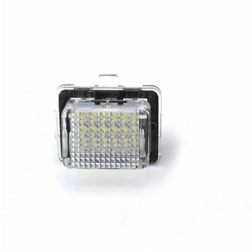 HLQXHM Auto blinkend fehlerfrei SMD Kennzeichenbeleuchtung Kit für Mercedes W204 W212 C207 C216 W221 Auto-Kennzeichenbeleuchtung (Farbe: L Seite)
