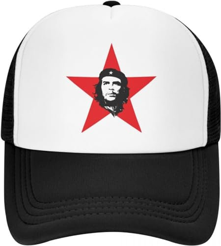 BDJYHACP Baseballkappe Snapback Sonnenhut individuelle Baseballkappe für Männer und Frauen La Libertad Trucker-Mütze atmungsaktive Sport-Snapback-Cuba-Revolution kubanisches