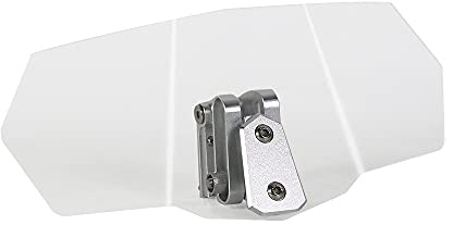 Pare-Brise Et DéFlecteurs pour Moto Volet de Pare-Brise de Moto de Pare-Brise de Moto Rallongement du déflecteur Vent de Vent(Color:Transparent)
