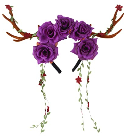 Feen-Haarschmuck für Damen, Studenten, Cosplay, Party, Haarband, groß, Weihnachten, Elch, Horn, Stirnband, Cartoon-Haarreifen, Cosplay-Stirnbänder für Damen, Cosplay, Stirnband, Rentierhornform,