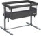 Bebeconfort Zina Co-Sleeper & Beistellbett Baby Von der Geburt bis zu 6 Monaten (0-9kg), Klappbares Beistellbett, 5 verstellbare Höhen, Verstellbare Matratze, Mineral Graphite