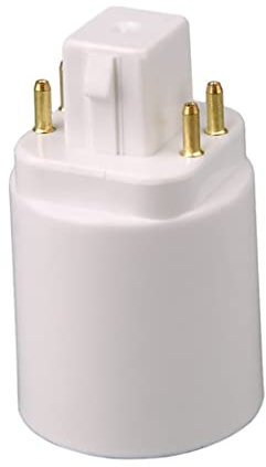 Adaptador de Bombilla LED 4 Pin de 4 Pin GX24Q-E26 Lámpara de conversión Corta de Cuatro Pines Bolb