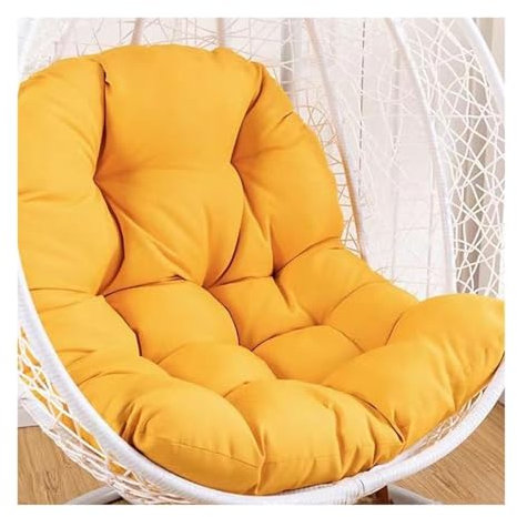 Outdoor Hängesessel Kissen für Gartenmöbel Rundes Sitz- und Rückenkissen Set für Hängesessel Bank Schaukelkorb Indoor und Outdoor Polsterkissen in Orange