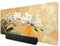 Orange Farbe Mauspad, Gaming Mauspad 800 x 300 mm, Groß Mauspad Gaming mit Motiv, XXL Mauspad Orchidee mit Rutschfeste Gummibasis, Mouse Pad mit Einer Speziellen Oberfläche für Gaming, Büro, R-6