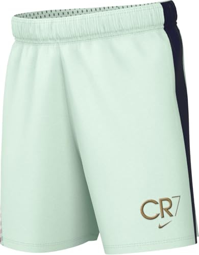 Nike Cr7 Academy23 Dri-Fit-Fußballshorts Für Ältere Kinder, Barely Green/Blue Void/Metallic Gold, HF4346-394, S