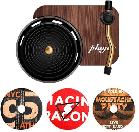 Clips de ventilación de aromaterapia para coche - Difusor de aroma de tocadiscos retro, clips de ventilación de aromaterapia para coches | Ambientador para tocadiscos para coche con clips de ventilaci