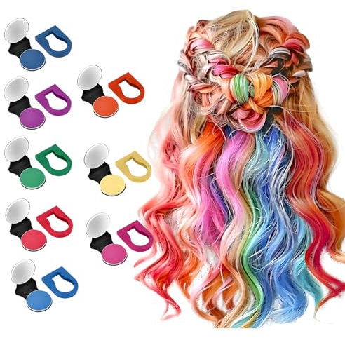 8 Stück Haarkreide für Kinder Haarfarbe Auswaschbar Temporäre Haarfärbung Unterstützt das Mischen und Anpassen Mehrerer Farben Geeignet für Hochzeiten Karneval