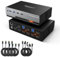 TESmart KVM Switch HKS203Prime, 4K@60Hz HDMI USB 3.0 2 PC 3 Monitor KVM Umschalter Triple Monitor 3 Port HDMI, Unterstützung EDID, 1G Ethernet, Hotkey Switch, Audio Mikrofon für Gaming & Home Office