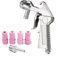 ZiStarlilife Kit de sablage avec 4 buses en aluminium moulé sous pression portable alimenté par air pour appareil de sablage pour projets professionnels et de bricolage