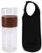 Mipcase 1 pièce Bouteille à Thé Verre à Double Paroi avec Infuseur Amovible Verre pour Voyage et Activités Extérieures